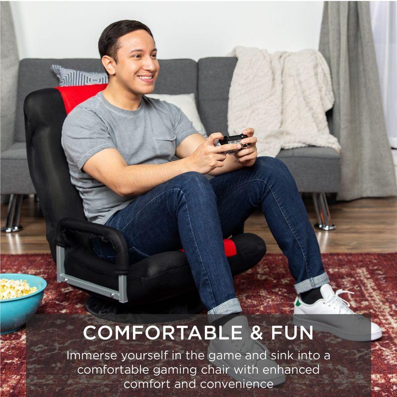 Trule Trule Reclining Swiveling Rocker Game Chair with Footrest