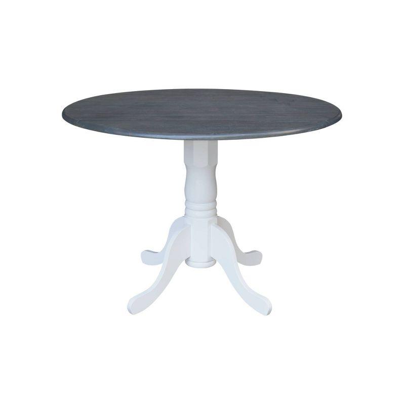 42" Mason Round Dual Drop Leaf Dining Table - International Concepts