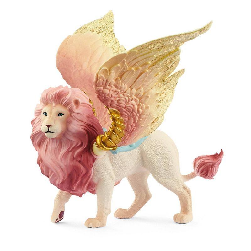 Schleich Fairy in Flight on Winged Lion Animal Figure