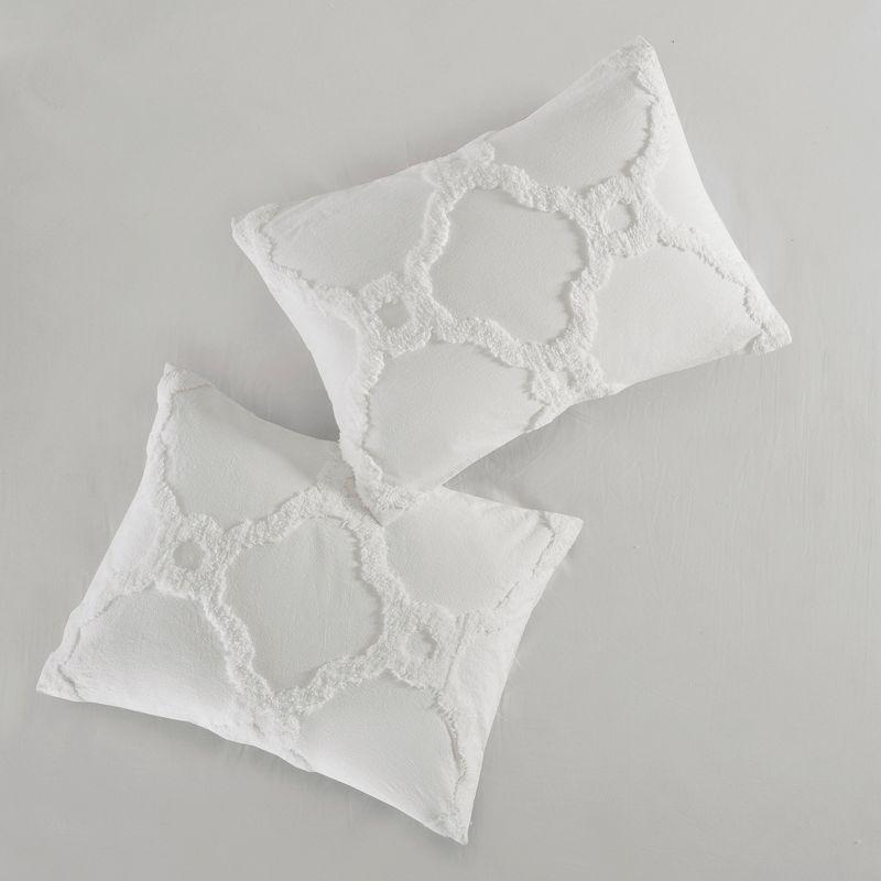 Pacey 3 Piece Tufted Cotton Chenille Comforter Set