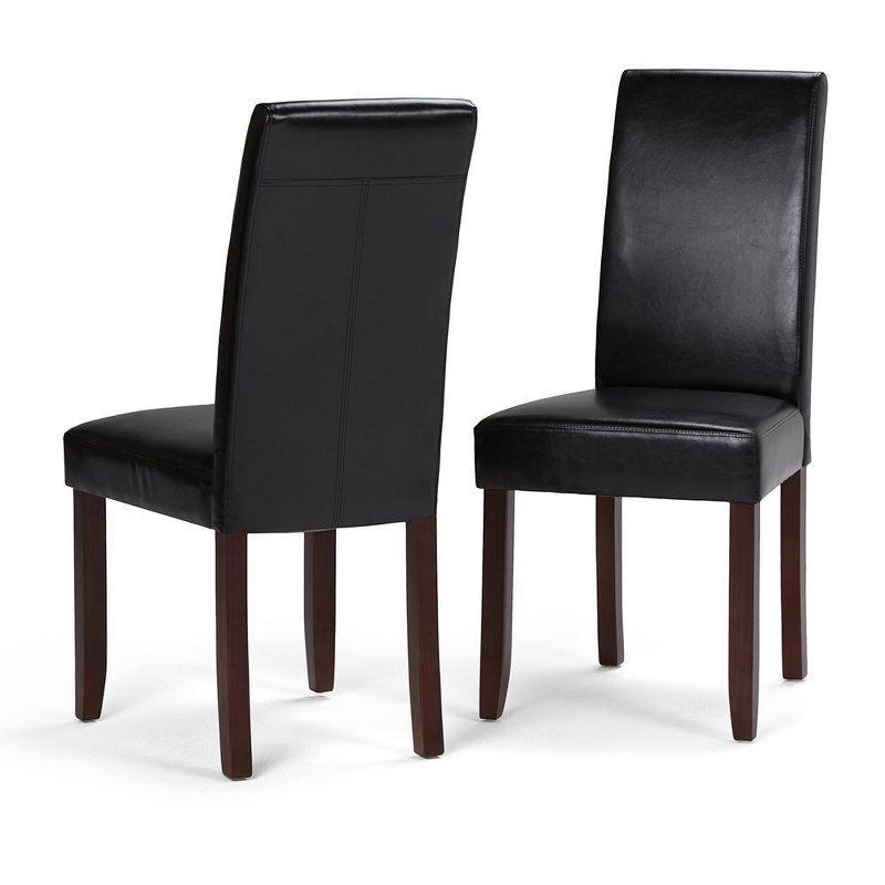 Simplihome Vegan Leather Parson Dining Chair, Acadian