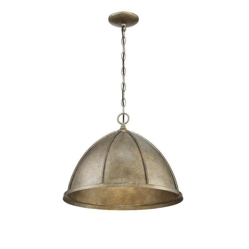 Laramie Chelsea Gold 18" Wide Bowl Pendant Light