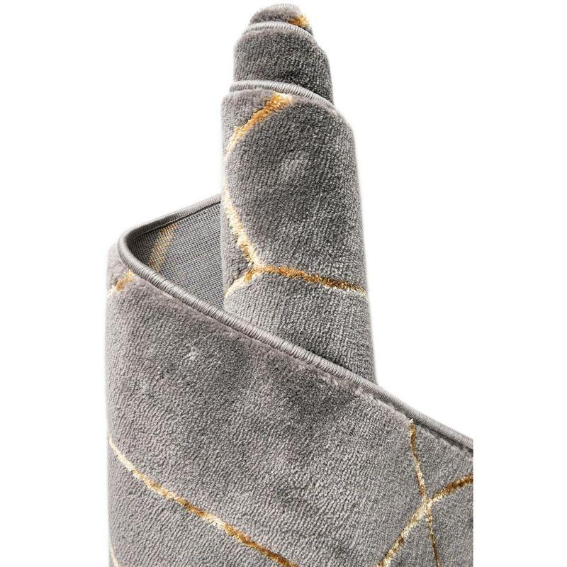 Glam Gray/Gold Area Rug