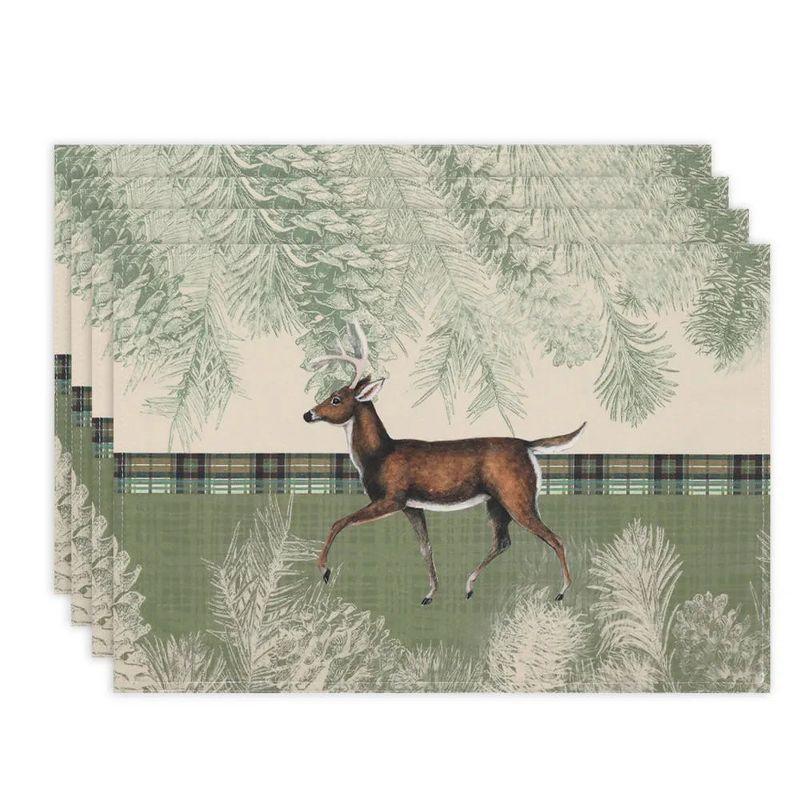 Laural Home Woodland Forest Set of 4 13" x 19" Placemats