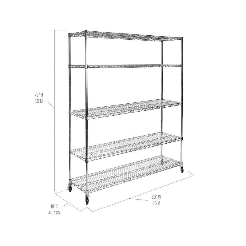 Wire Rolling Storage Cart