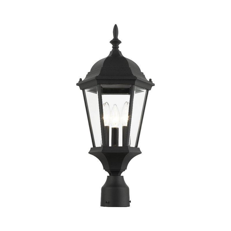 Livex Lighting Hamilton 3 - Light Post Light in  Textured Black