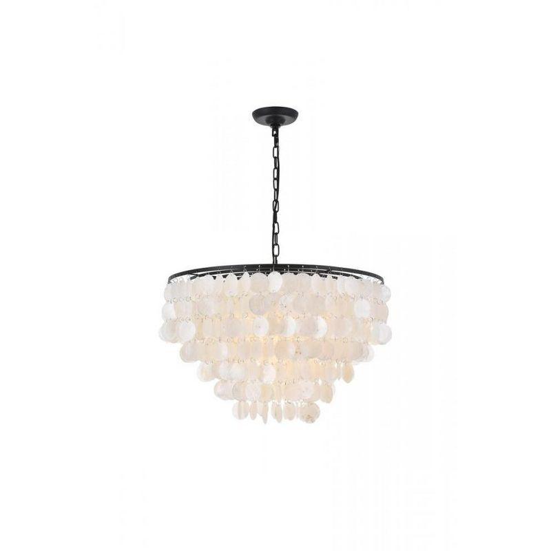Elegant Lighting Selene 6 light Black Pendant
