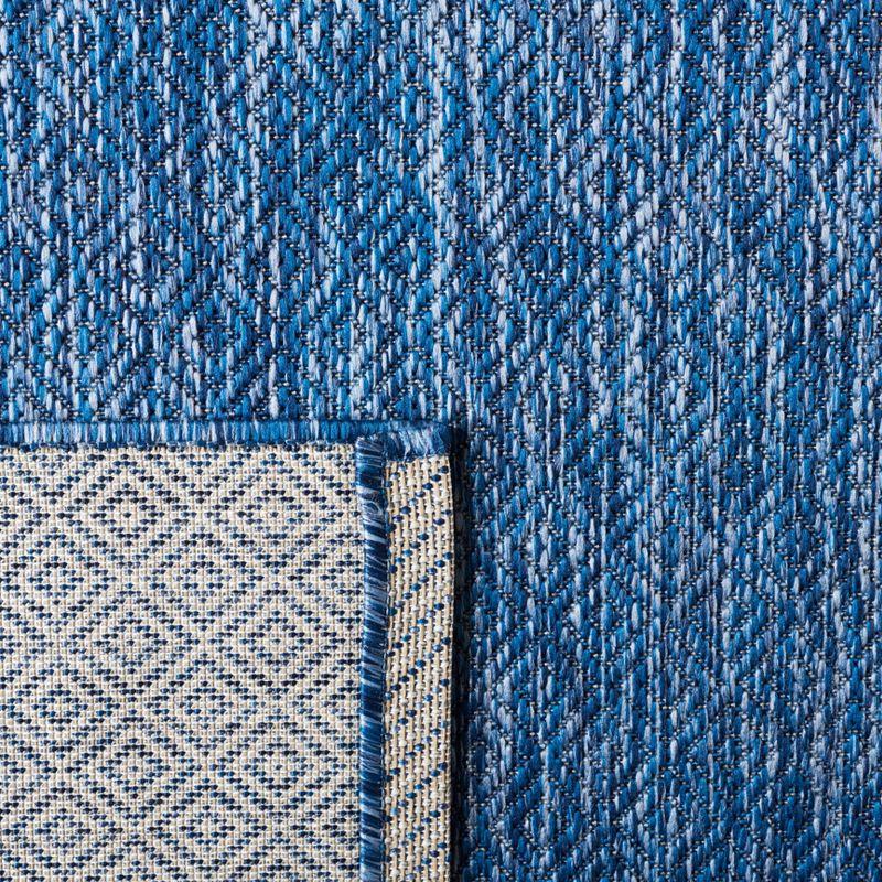 Courtyard CY8520 Power Loomed Indoor and Outdoor Runner Rug - Navy/Navy - 2'3"x12' - Safavieh