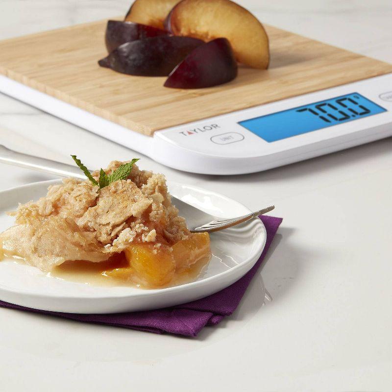 Taylor Taylor Digital Eco-Friendly Bamboo Kitchen Food Scale