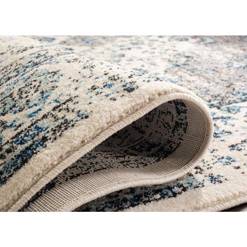 Evoke EVK220 Power Loomed Runner Rug - Ivory/Grey - 2'2"x21' - Safavieh.