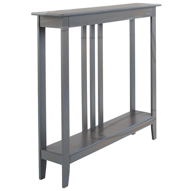 Gray Slim Space-Saving MDF Accent Table