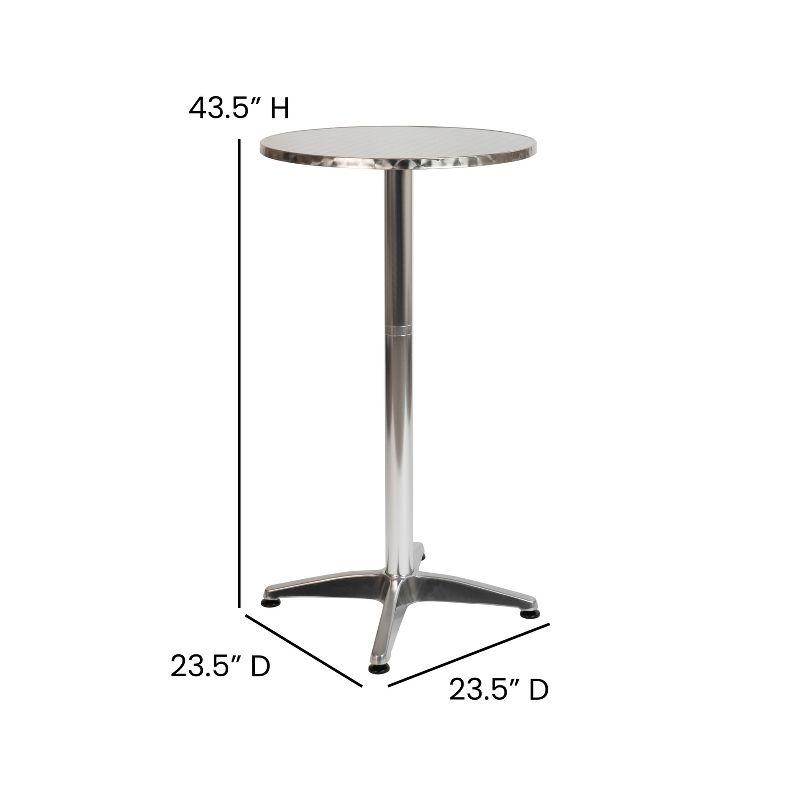 Flash Furniture 23.5" Round Aluminum Indoor-Outdoor Bar Height Table