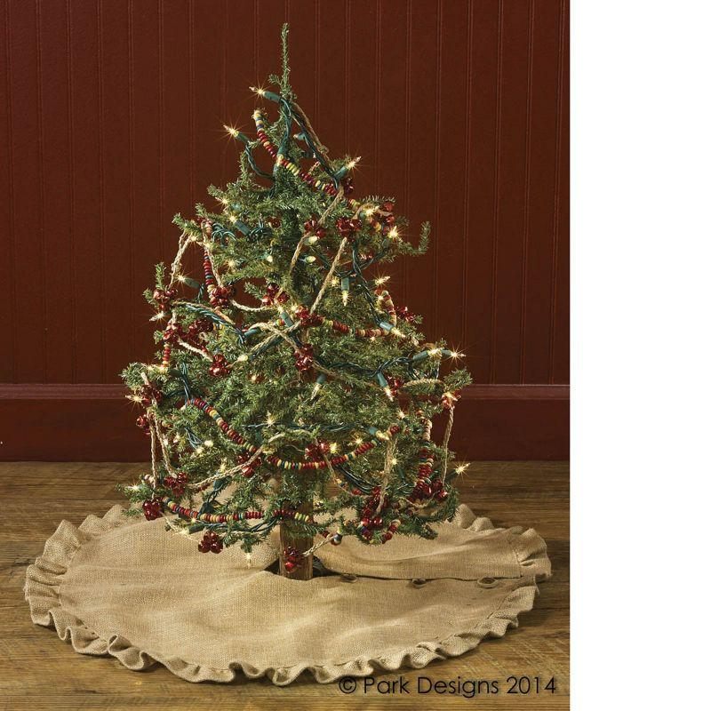 Park Designs Jute Burlap Tree Skirt 24"