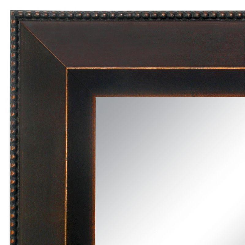 24" x 24" Signore Bronze Wood Framed Wall Mirror - Amanti Art: Square Beveled, No Assembly, Traditional Decor