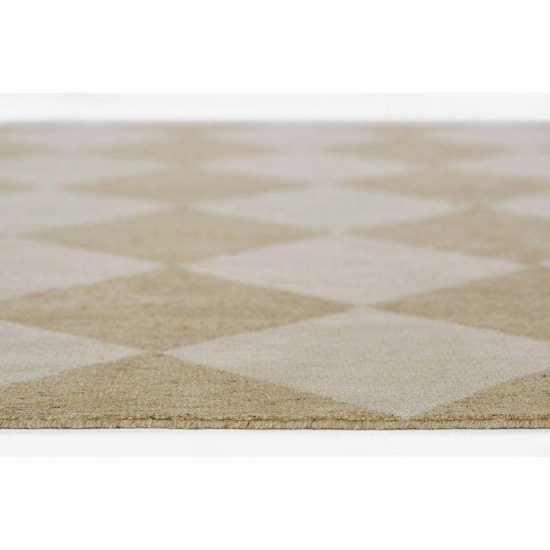 Palau Hand-Knotted Wool Rug - Beige / 6'3" x 9'