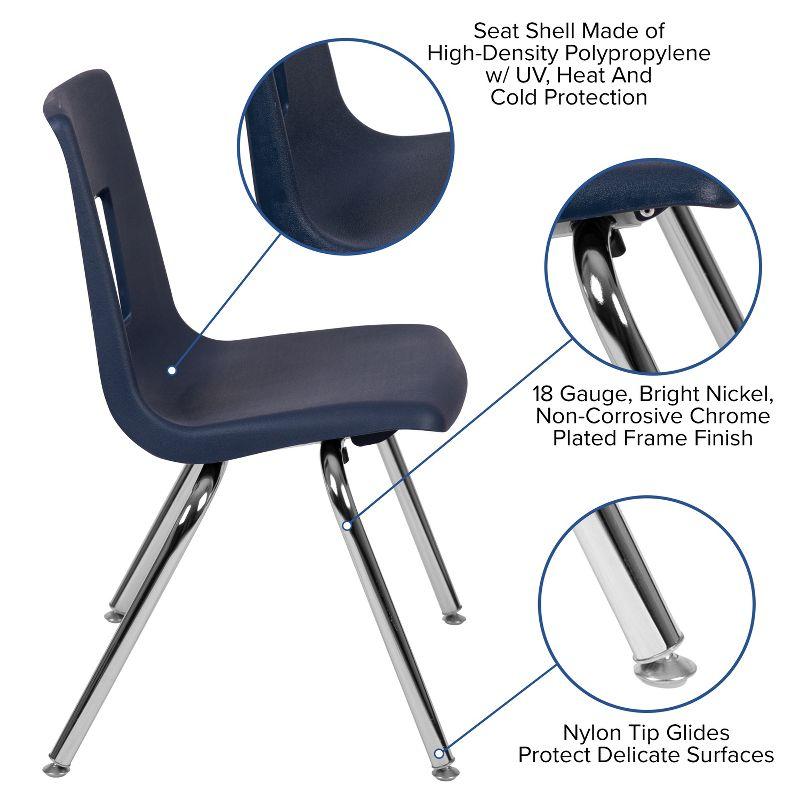 Flash Furniture Advantage Student Stack School Chair - 16-inch