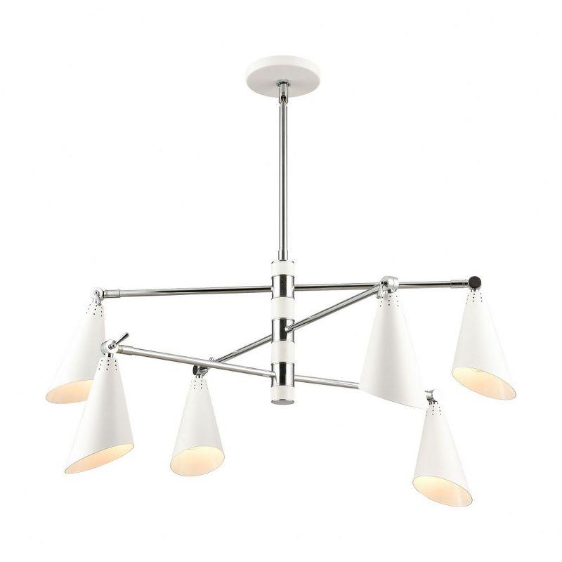 Elk Home Luca 6 - Light Chandelier in  Polished Chrome