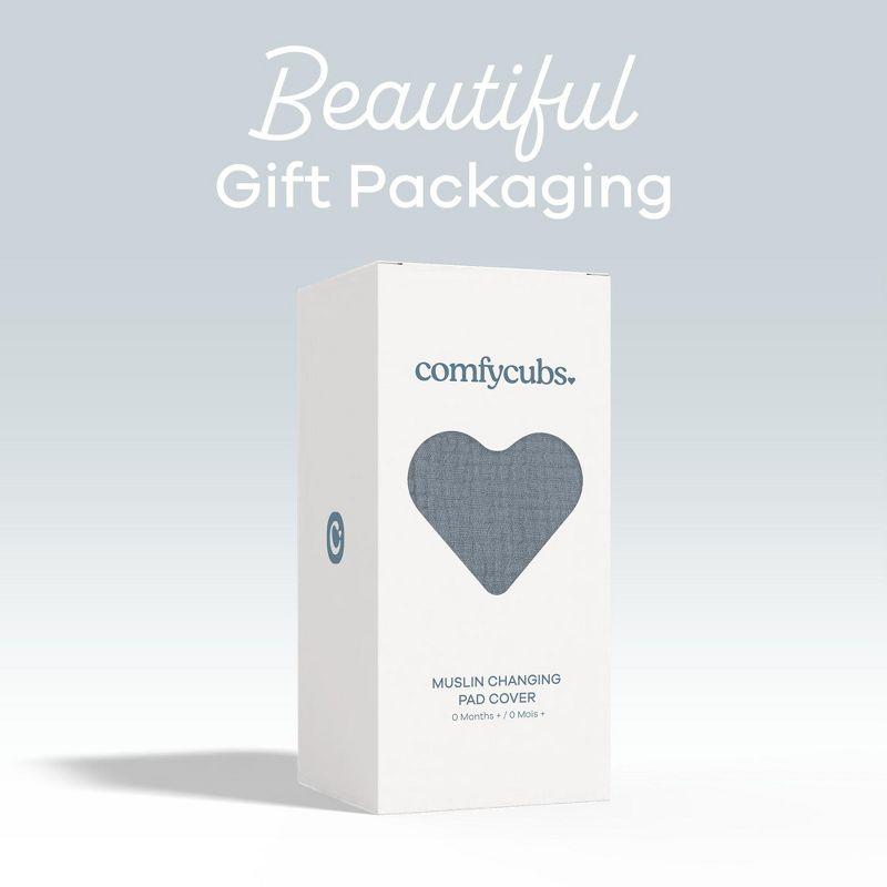 Comfy Cubs Comfy Cubs Muslin Fitted Changing Pad Cover, Changing Pad Sheets