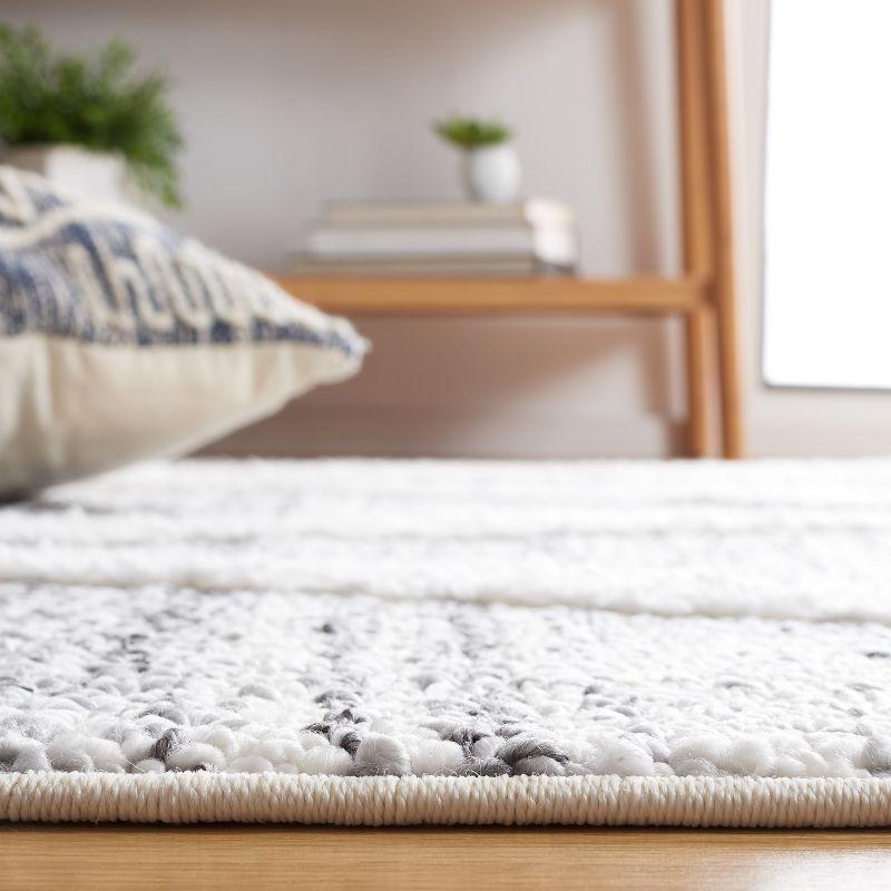 Moroccan Tassel Shag MTS642 Power Loomed Area Rug - Gray/Ivory - 8'x10' - Safavieh.