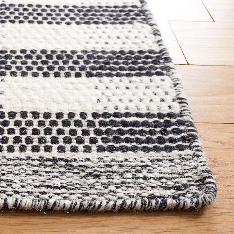 Boho-Chic Classic Flat Weave Striped Kilim Area Rug