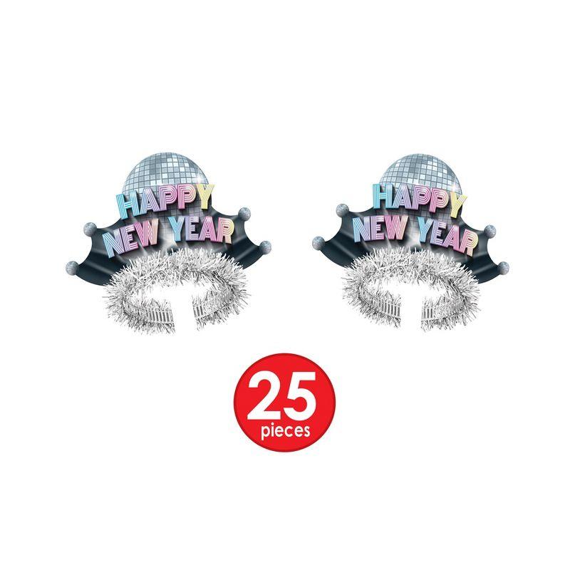 Beistle New Year Disco Fever Asst for 50 Multicolored