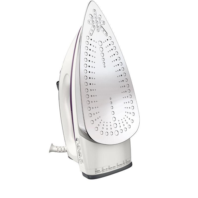 BLACK+DECKER IR1350S Professional Steam Iron with Stainless Steel Soleplate and Extra-Long Cord, Purple