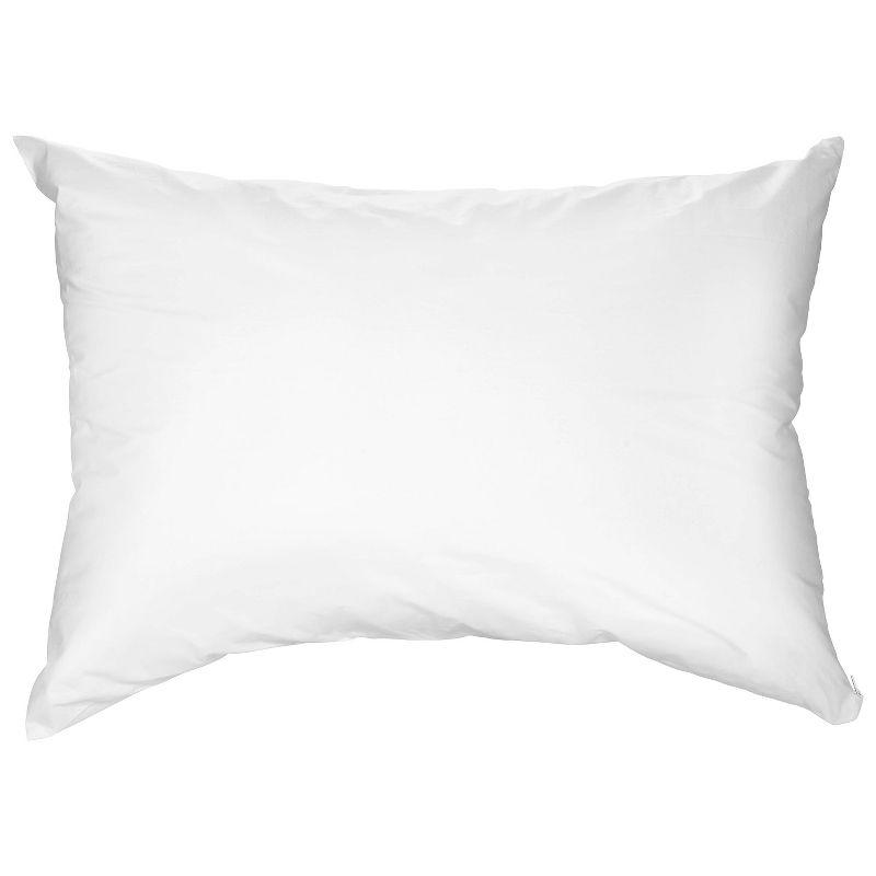 Sealy Jumbo Cotton Touch Pillow Protector: Zippered, Woven Fabric, Machine Washable, Tumble Dry, 65% Cotton 35% Polyester