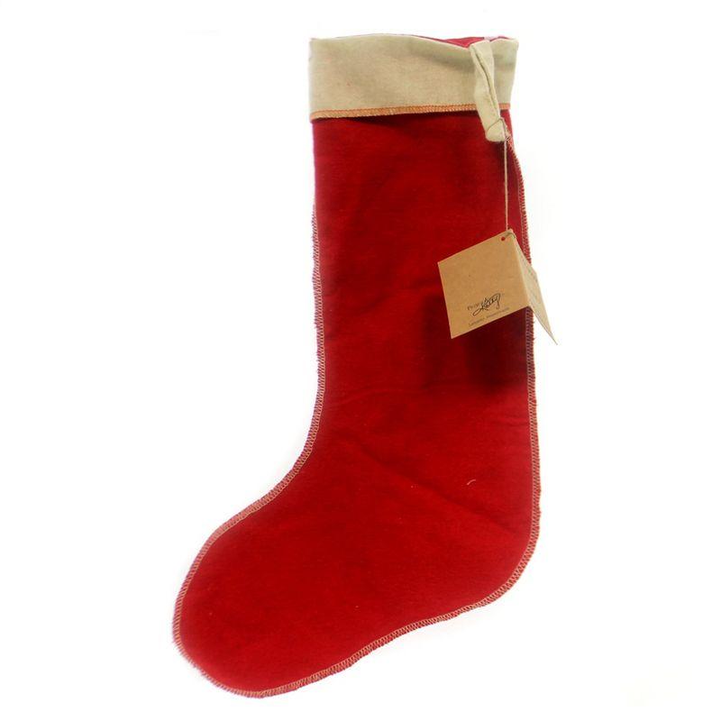 Primitives By Kathy 16.0 Inch Good Dog Stocking Santa Jingle Bells Puppy Holiday Stockings