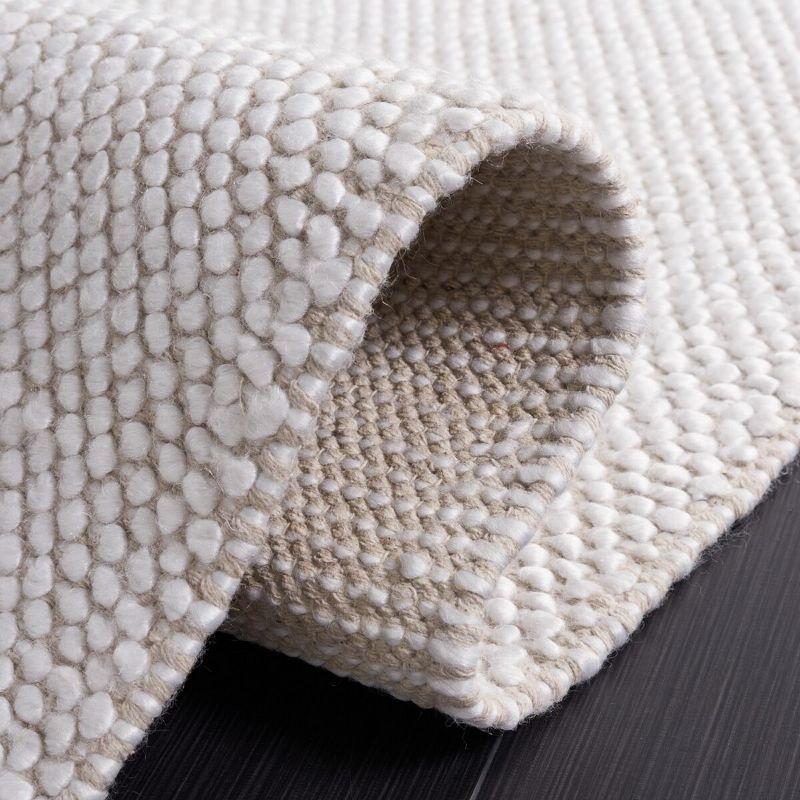Natura NAT324 Flat Weave Indoor Area Rug - Ivory/Brown - 4'x6' - Safavieh