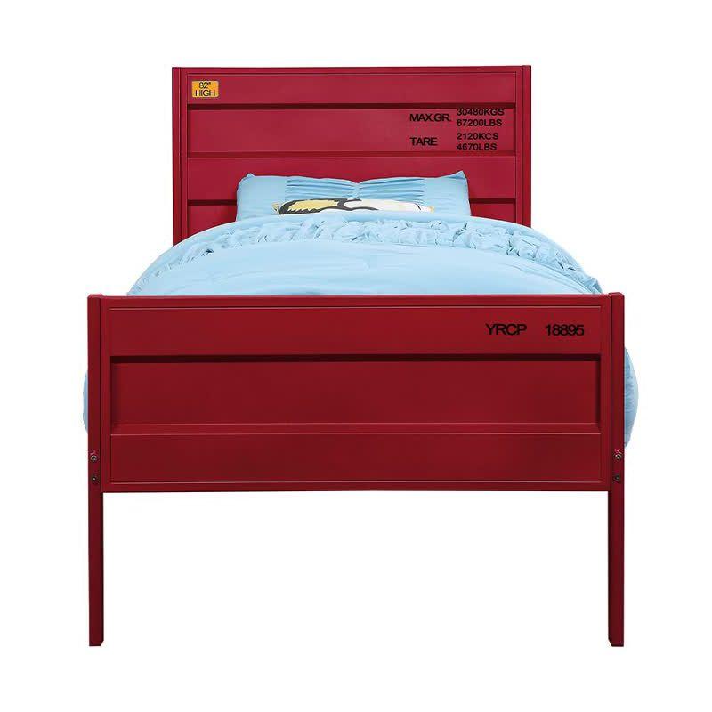 Cargo 79" Full Bed Blue - Acme Furniture: Contemporary Metal, No Box Spring Required