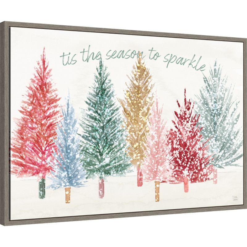 Amanti Art Holiday Sparkle I by Dina June Canvas Wall Art Print Framed 33 x 23-in.