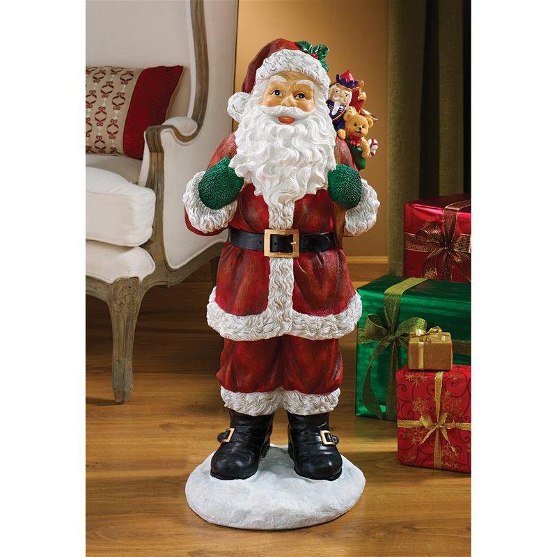 Design Toscano A Visit from Santa Claus Holiday Statue