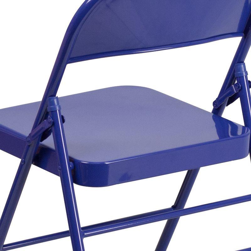 Cobalt Blue 18" Lightweight Metal Folding Chair