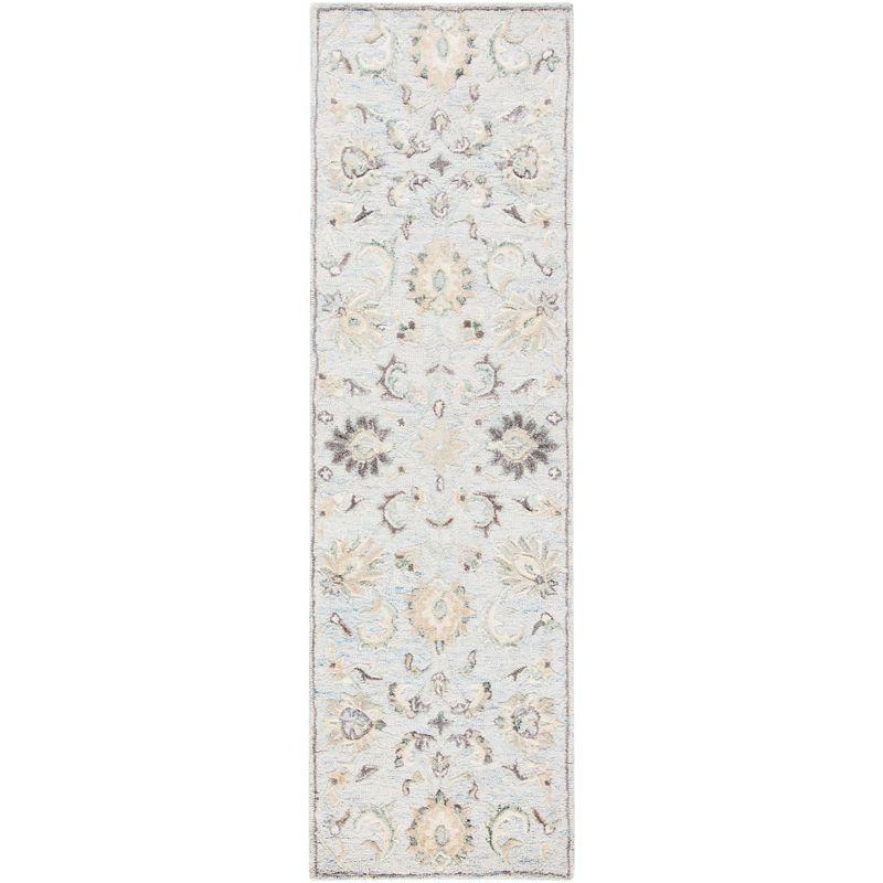 Glamour GLM624 Hand Tufted Indoor Runner - Light Blue/Ivory - 2'3"x8' - Safavieh