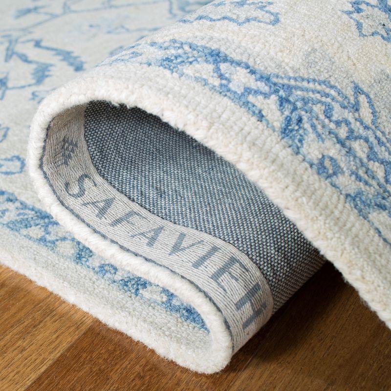 Micro-Loop MLP503 Hand Tufted Area Rug - Ivory/Blue - 9'x9' - Safavieh.