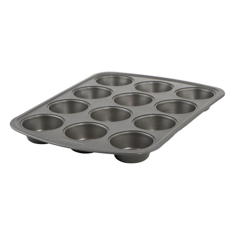 Good Cook 12 Cup Non-Stick Steel Muffin Pan with Lid