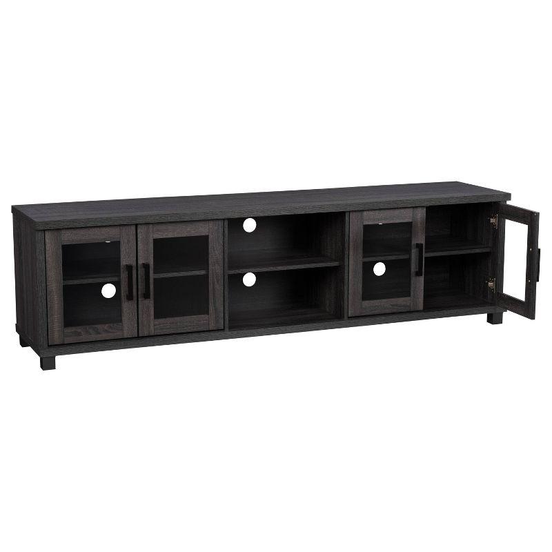 Fremont TV Stand for TVs up to 95" with Glass Cabinets - CorLiving