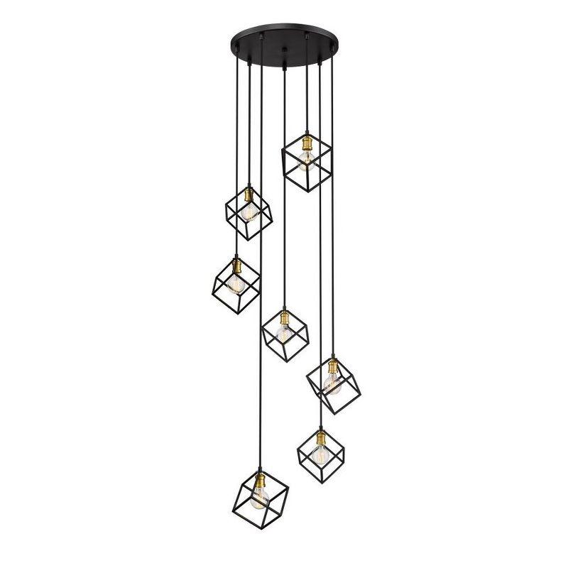 Z-Lite Vertical 7 - Light Chandelier in  Bronze/Olde Brass
