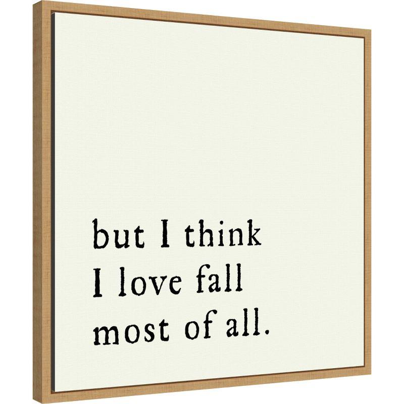 Amanti Art But I think I love fall most of all by Amanti Art Portfolio Canvas Wall Art Print Framed 22 x 22-in.