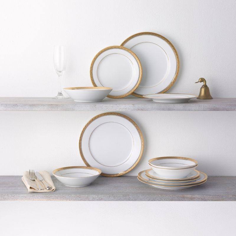 Noritake Noritake Crestwood 12-Piece Dinnerware Set, Service For 4