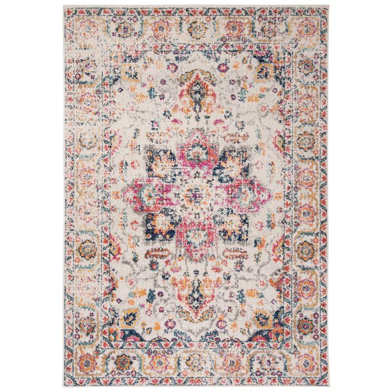 Madison MAD603 Power Loomed Indoor Area Rug - Fuchsia/Ivory - 4'x6' - Safavieh
