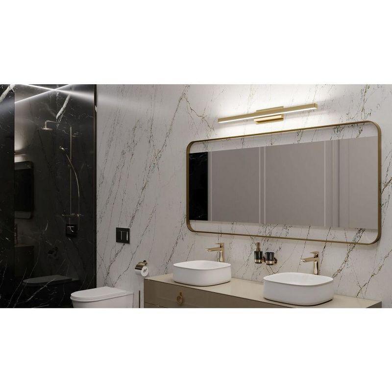 Brock 24" Satin Brass LED Vanity Light