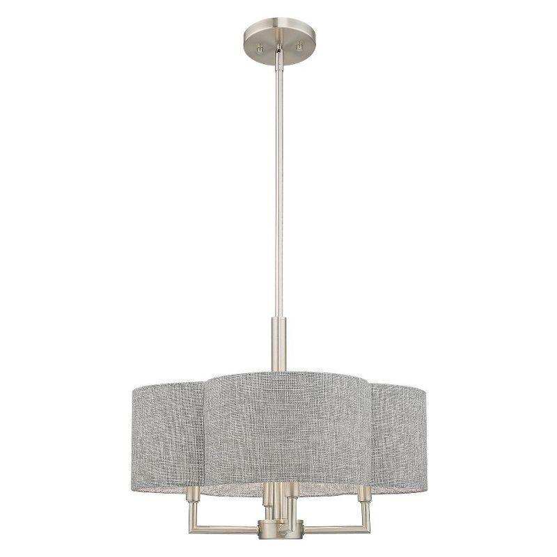 Livex Lighting Kalmar 4 - Light Chandelier in  Brushed Nickel