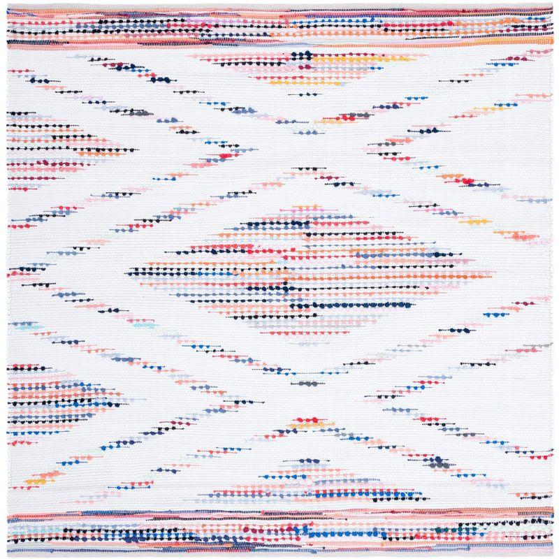 Montauk MTK816 Hand Woven Area Rug - Ivory/Black - 6'x6' - Safavieh.