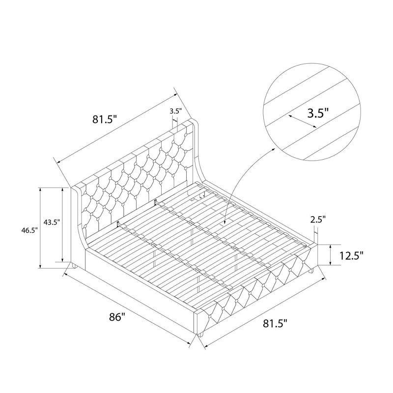 Mercer Tufted Upholstered Platform Bed