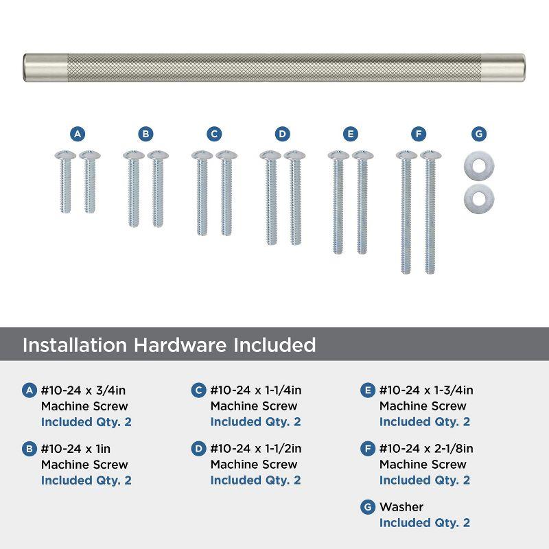 Amerock Bronx 12 inch (305mm) Center-to-Center Satin Nickel Appliance Pull