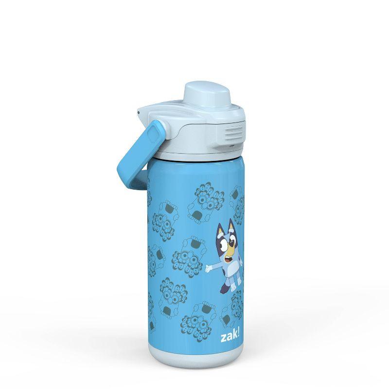 Zak Designs 14oz Stainless Steel Kids' Water Bottle with Antimicrobial Spout 'Bluey'