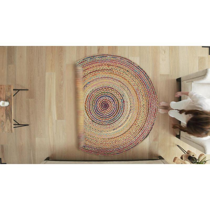 4'x4' Solid Area Rug Gray - Anji Mountain