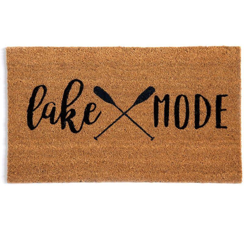 Lake Mode Natural Coir Doormat with Paddles