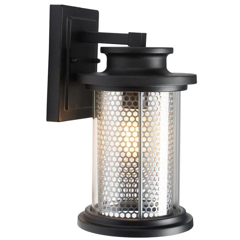 Queren Outdoor Wall Sconce Lights (Set of 2) - Black - Safavieh.